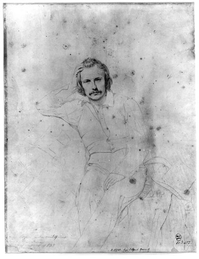 Edgar Quinet, 1833 by Sebastien Melchior Cornu